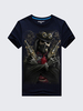 Mens Plus Size Casual 3D Priate Printing T-shirt Personality Short Tees