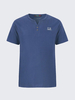 Mens Plus Size Summer Casual Cotton Tees Short Sleeve V-neck Buttons T-shirt