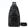 Mens PU Crossbody Bag Chest Pack Durable Sling Bag Shoulder Bag
