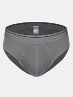 Mens Pure Cotton Soft Comfortable Briefs Solid Color Casual Sexy Underwears