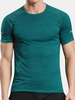 Mens Quick-drying Breathable Reflective Stripe Tops Fitness Jogging Sport T-shirt