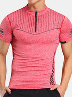Mens Quick-drying Skinny Fit Tops Fitness Training Jogging Sport T-shirt