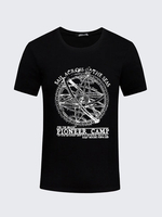 Mens S-4XL Summer T-shirts Cool Printing Short Sleeve Cotton 8 Colors Top Tees