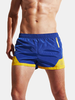 Mens Sexy Beach Shorts Mini Zippered Pocket Quick-drying Casual Sports Shorts
