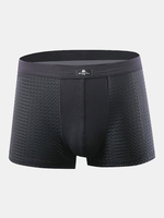 Mens Sexy Modal Boxers Breathable Mesh Soft Briefs Solid Color Underwears