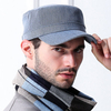 Mens Simple Stylish Cotton Flat Roof Trucker Hats Outdoor Casual Visor Baseball Caps