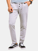 Mens Sport Pants Elastic Waist Drawstring Solid Color Casual Sportwear