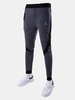 Mens Sport Pants Elastic Waist Drawstring Splicing Color Casual Sweatpants
