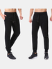 Mens Sport Pants Elastic Waist Drawstring Splicing Solid Color Casual Suit Sportwear