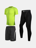 Mens Sports Suit Quick-drying Skinny T-shirt Tights shorts Basketball Training Suit