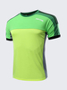 Mens Sportwear Patchwork Short Sleeved Breathable Sweat Absorbent Tshirts