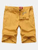 Mens Spring Summer Brief Style Multicolor Casual Cotton Cargo Shorts