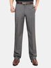 Mens Spring Summer Business Solid Gray Color Casual Soft Long Trousers Pants