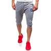 Mens Spring Summer Drawstring Knee Length Casual Slim Fit Sport Shorts