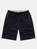 Mens Spring Summer Elastic Waist Drawstring Solid Color Jogging Casual Sports Shorts