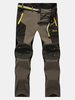 Mens Spring Summer Outdoor Contrast Color Soft Shell Quick-Dry Climbing Sport Pants