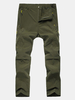 Mens Spring Summer Outdoor Detachable Sport Pants Elastic Water-repellent Thin Quick-Dry Trouser