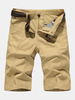 Mens Spring Summer Thin Brief Style Casual Slim Fit Solid Color Fifth Shorts