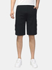 Mens Summer Casual Solid Color Multi Pockets Elastic Waist Sports Cotton Shorts