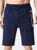 Mens Summer Casual Sport Wear Zippered Pockets Elastic Waist Drawstring Breathable Cotton Shorts