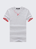 Mens Summer Casual Top Tees V Neck Short Sleeved Solid Color Cotton Tshirts