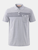 Mens Summer Cotton Front Pocket Turn-down Collar Short Sleeve Polo Shirt