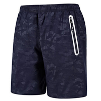 Mens Summer Elastic Waist Casual Shorts Knee Length Sport Shorts