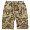 Mens Summer Elastic Waist Drawstring Camo Printed Knee Length Casual Shorts