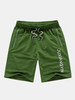 Mens Summer Elastic Waist Drawstring Casual Sports Beach Breathable Loose Fit Shorts