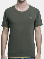 Mens Summer Outdoor T-shirt Crew Neck Soft Cotton Breathable Solid Color Tee Top