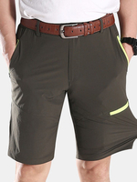 Mens Summer Outdoor Thin Cool Nylon Elastic Quick-drying Casual Shorts