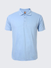 Mens Summer Solid Color Short Sleeves Turndown Collar Polo T-shirt
