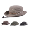 Mens Summer Washed Anti-UV Visor Fisherman Hat Bucket Hats Outdoor Climbing Travel Sunscreen Caps