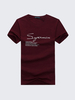 Mens T-shirt Fashion Letters Printing Solid Color Round Neck Short Sleeve Casual Top Tees