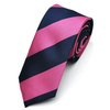 Mens Ties Twill Polyester Stripe Skinny Jacquard Woven Neckties