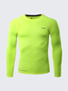 Mens Training Elastic Quick-drying Breathable Sports Fitness Running Tights Long Sleeve T-shirt