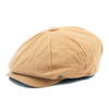 Mens Unisex Cotton British Style Beret Hats Casual Vintage Solid Painter Forward Caps