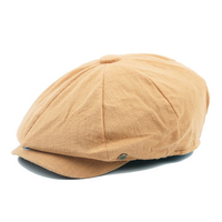 Mens Unisex Cotton British Style Beret Hats Casual Vintage Solid Painter Forward Caps