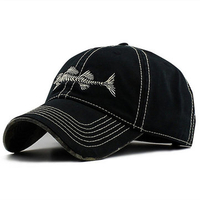 Mens Unisex Cotton Fish Spur Baseball Hat Outdoor Sports Travel Sunshade Snapback Hat