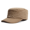 Mens Unisex Cotton Solid Pattern Military Baseball Hat Classic Casual Visor Flat Top Cap Adjustable