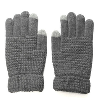 Mens Unisex Knitted Touch Screen Gloves Cashmere Solid Outdoor Ski Warm Gloves