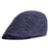Mens Unisex Retro Solid Color Beret Hat Casual Travel Sunscreen Flat Golf Caps