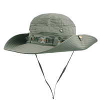 Mens Unisex Summer Mesh Breathable Anti-UV Bucket Hat Outdoor Climbing Wide Brim Visor Fisherman Cap