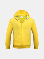 Mens Winter Villus Hoodies Thick Warm Solid Color Hooded Zipper Tops