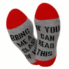 Mens Women Cotton Humor Words Printed Socks Casual Sport Lovers Socks