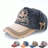 Mens Women Cotton Vintage Snapback Baseball Cap Multicolor Hole Casual Sunshade Golf Ball Hats