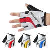 Mens Women Half Finger Breathable Sweat Bicycle Bike Gloves Anti-Slip Damping Outdoor Gloves