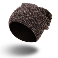 Mens Women Twill Knitted Both Sides Wear Beanies Hat