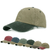 Mens Women Washed Cotton Solid Baseball Hat Casual Sunscreen Visor Snapback Caps Bone Gorras