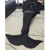 Mermaid Tail Sofa Blanket Soft Warm Hand Crocheted Knitting Wool For Children